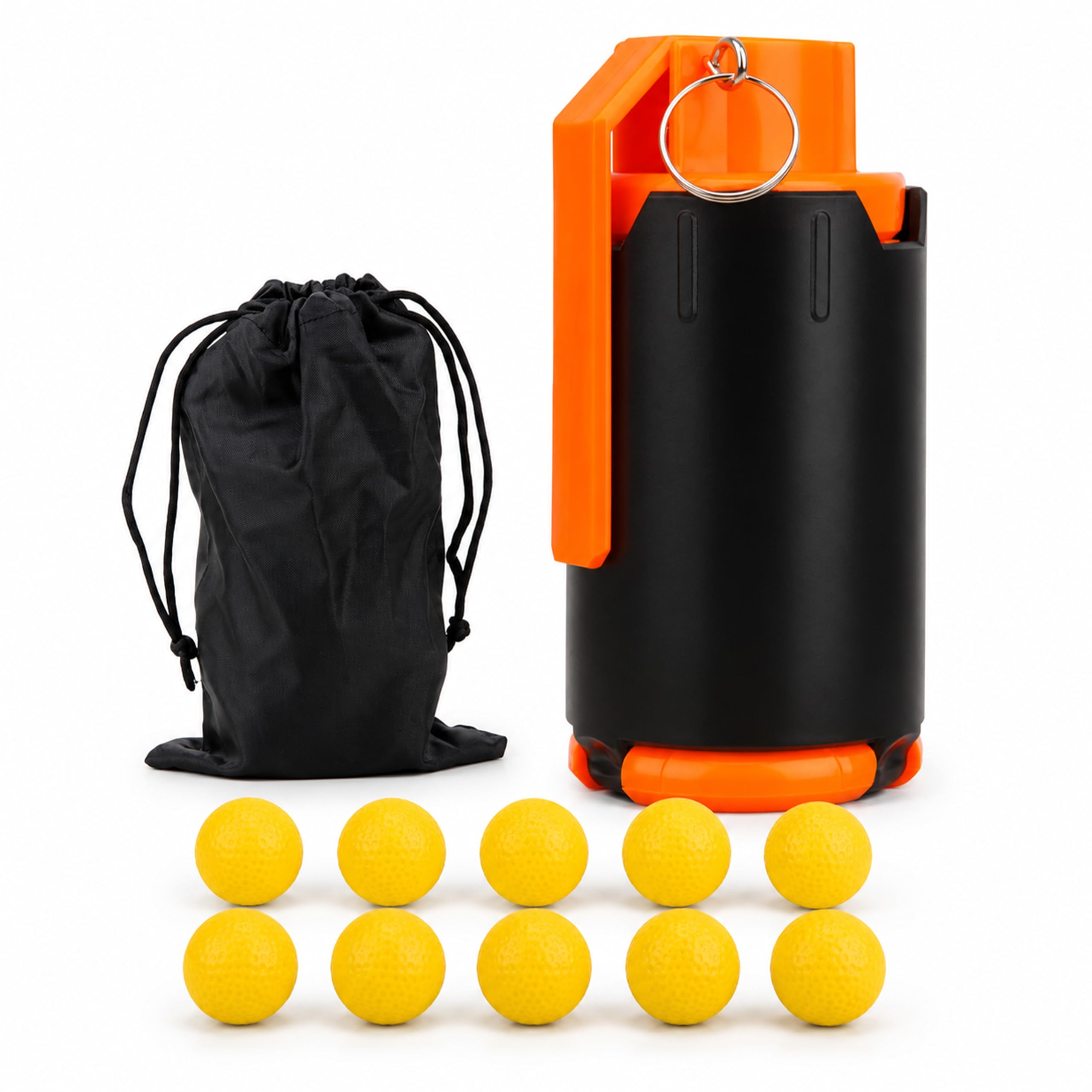 Amazon.com: Aevdor Refillable Toy Grenade with 10 Foam Balls, Pull